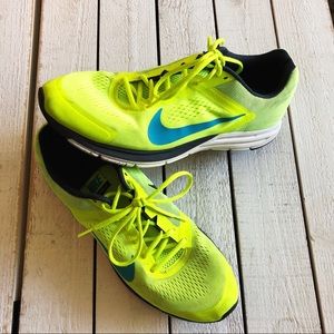 Nike Structure 17 Fit Sole 2 Neon Tennis Shoe